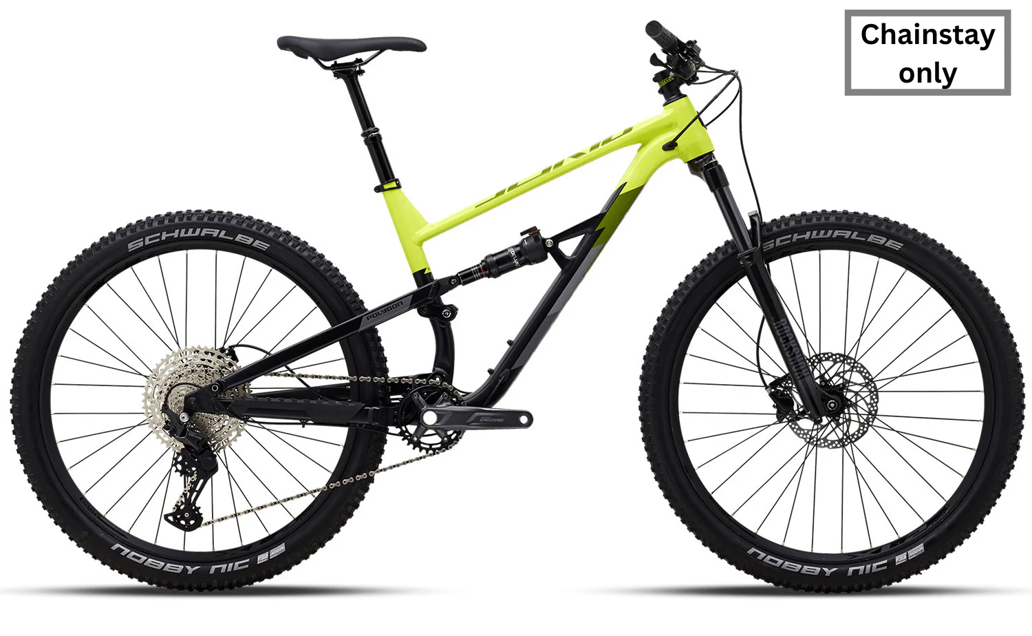 2022 Polygon Siskiu D7 - Chainstay [Colour: Black][Size: S-M (Lenght: 440mm) - 27.5 inch wheel]