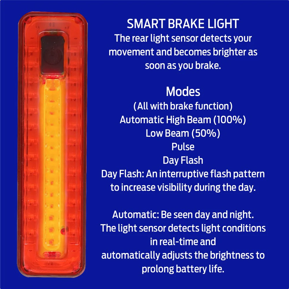 Azur Ursa Light Set 550/45 Lumens - Smart Brake Light - Image 4