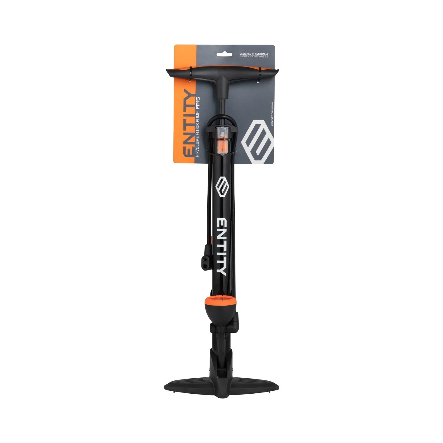 Entity FP15 High Volume Bicycle Floor Pump with Gauge - Image 7