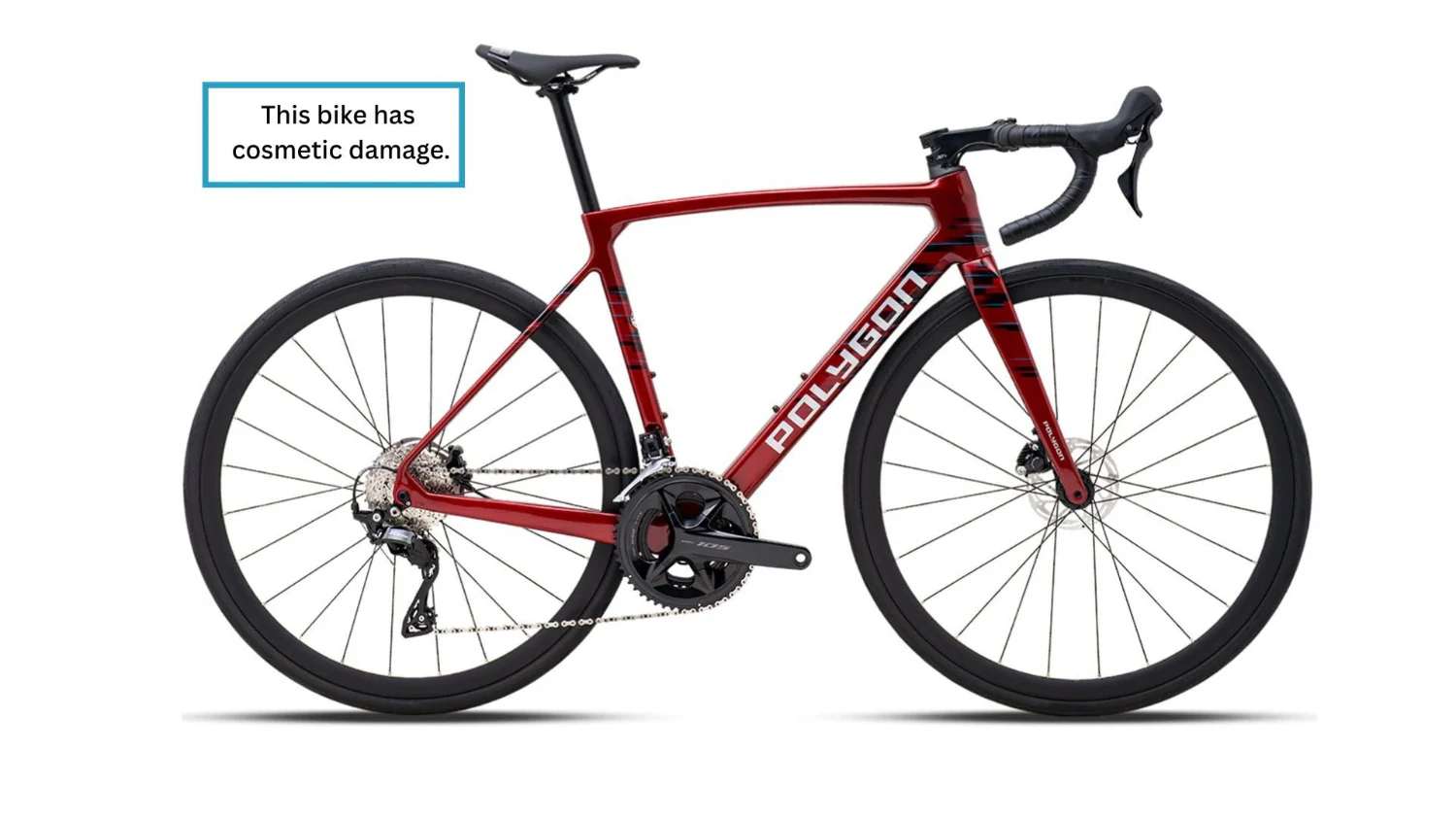 Ex Demo - Polygon Strattos S7 Disc - 105 Carbon Road Bike M2