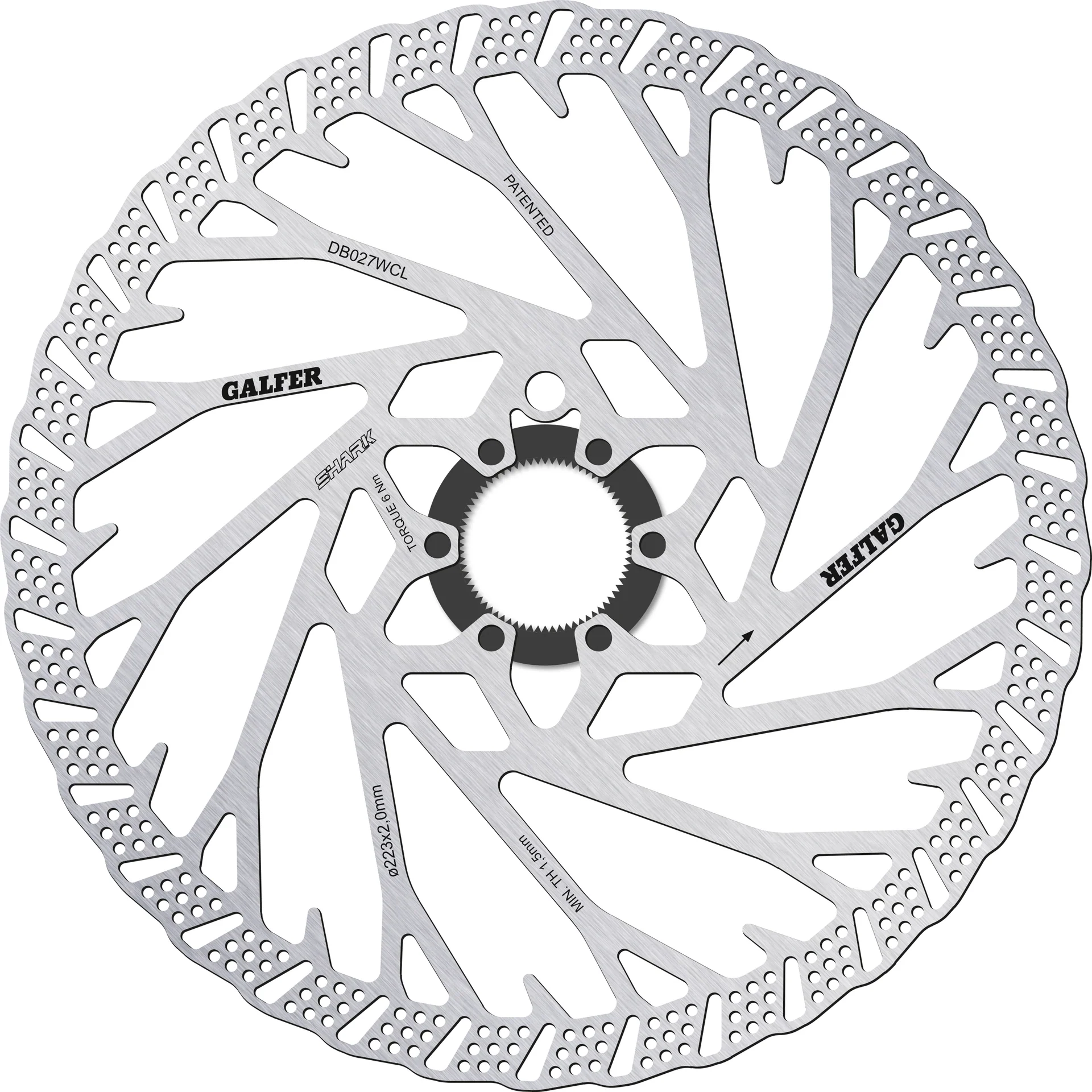 Galfer Shark Centrelock Disc Rotor - Image 2