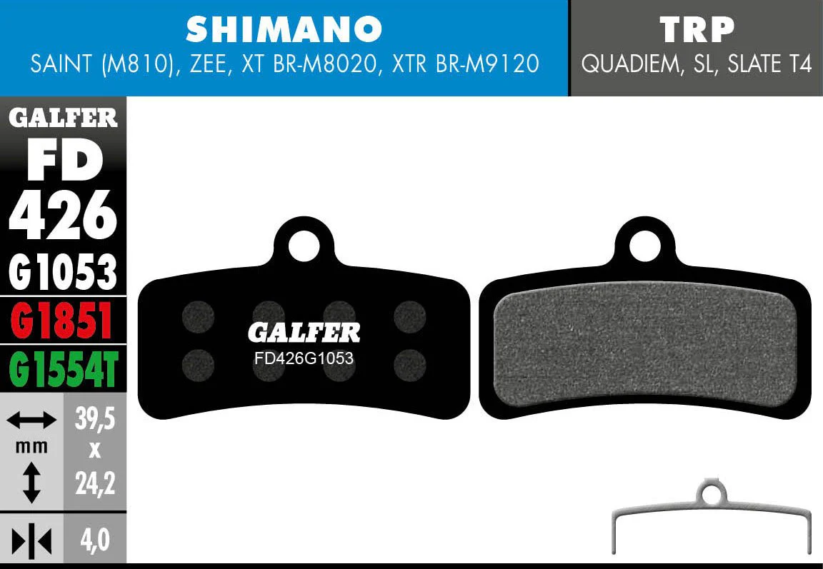 Galfer FD426 Brake Pads Shimano XTR(9120) Saint Zee - Image 4
