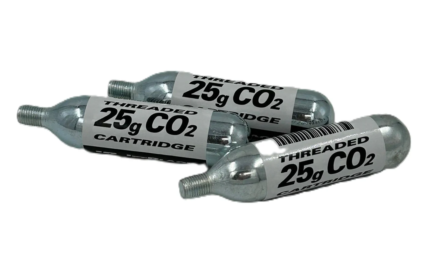 JetBlack 25 Gram Threaded CO2 Cartridges