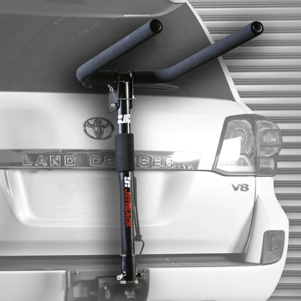JetBlack 4-Bike JetRack Deluxe Folding Towball Mounted Bike Carrier Includes Bungee Pack