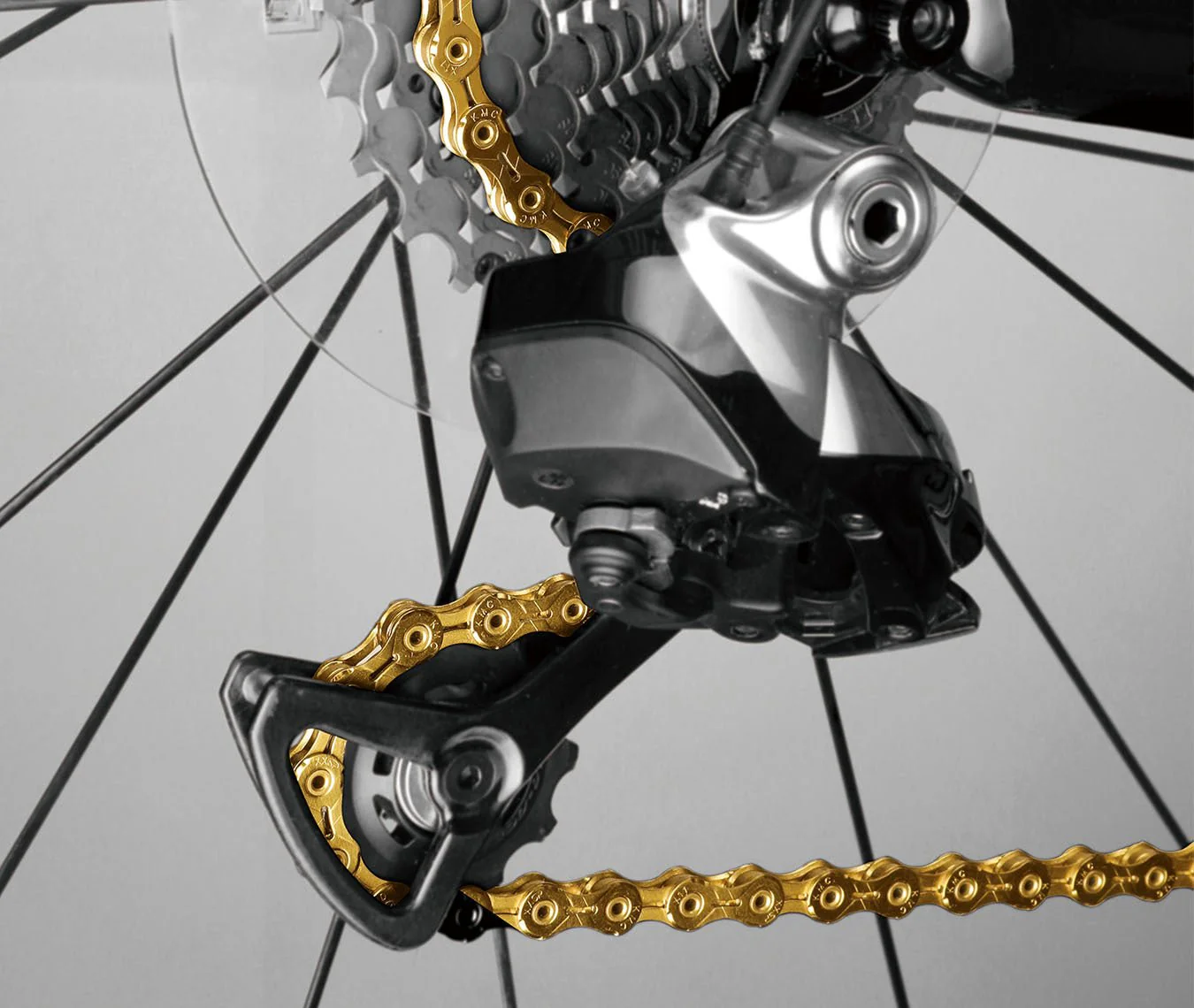KMC X11SL SuperLight 11 Speed Chain - Gold 116L - Image 3