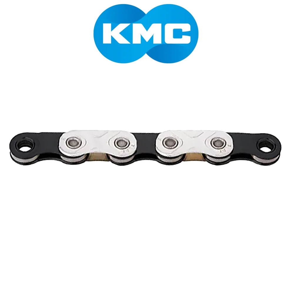 KMC XFSI - Chain X FlatW 12-13 Speed Silver/Black - Pre Waxed