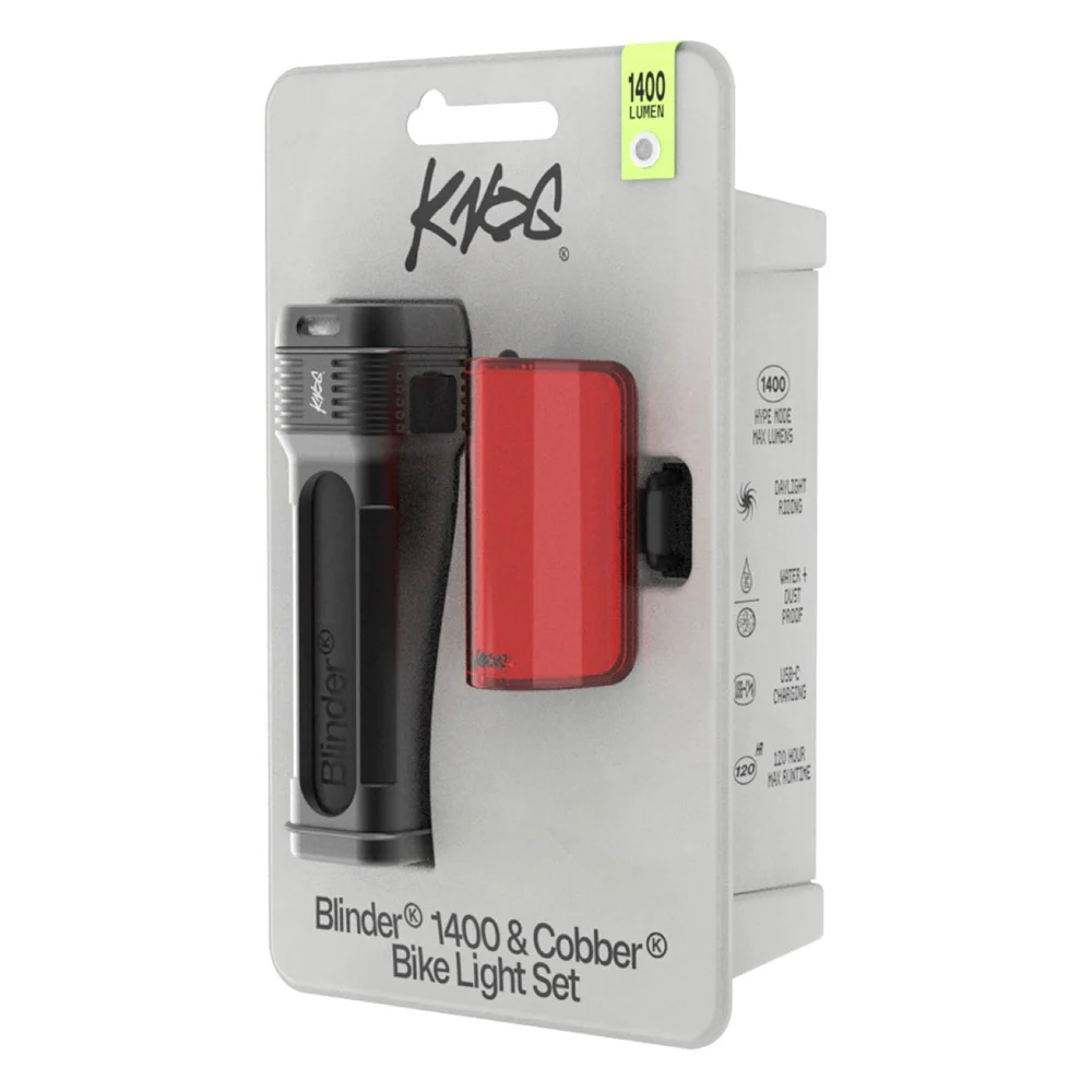 Knog Blinder 1400 / Mid Cobber Reflex - Combo Light Set - Image 5