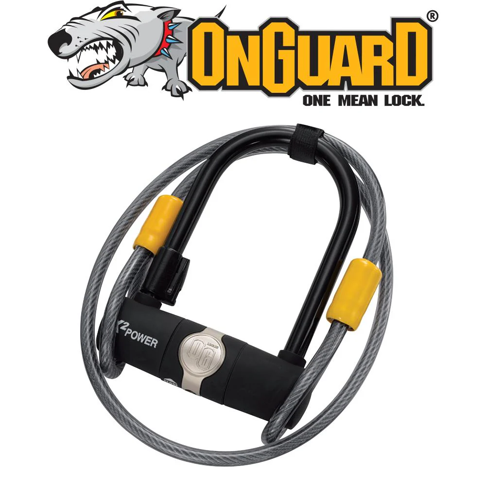 OnGuard OG Series - Mini U-Lock and Cable Keyed - 90mm x 140mm x 11mm