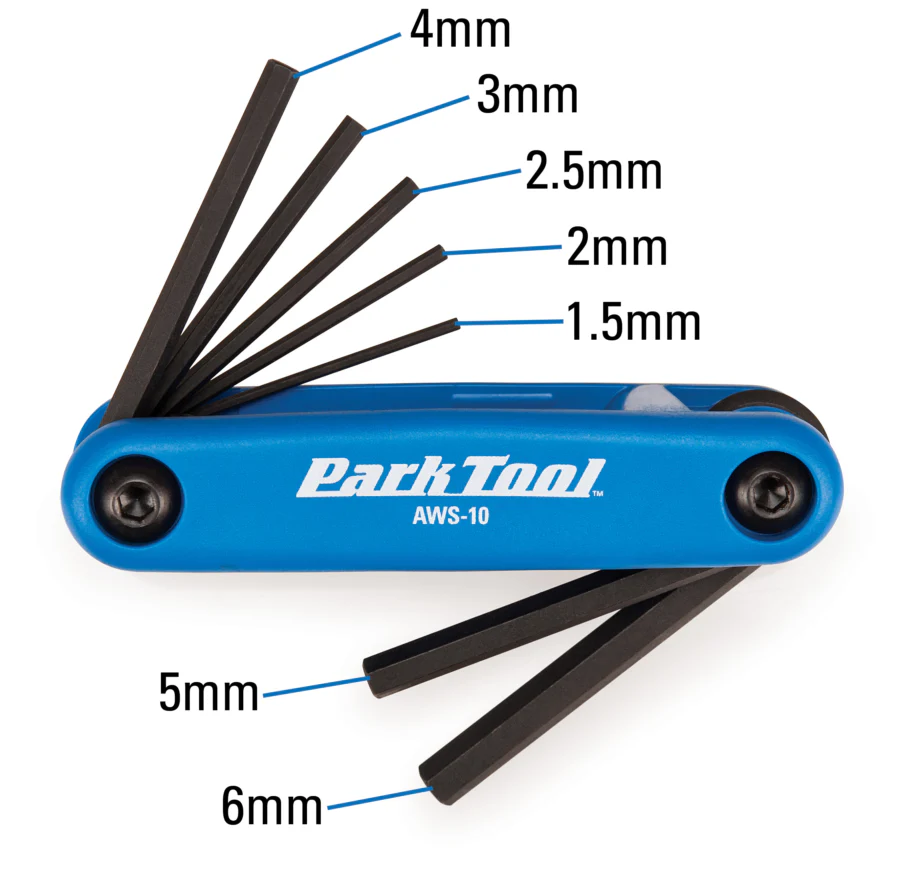 Park Tool Multi-Tool Hex 1.5-6mm AWS-10 - Image 3