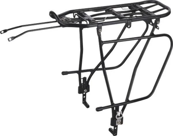 QBP Touring HD Adjustable Pannier Rack Flatpacked - Disc Brake Compatible w Spring