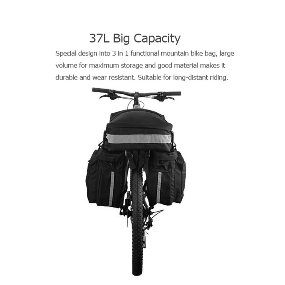 SAHOO Large Capacity Pannier Bag – 37L (18x34x42cm) - Image 3