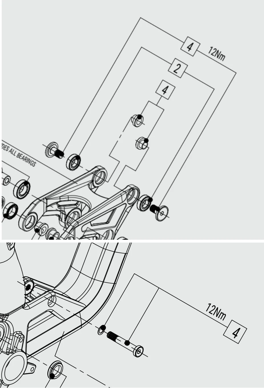 Marin Shock Bolt Kit I
