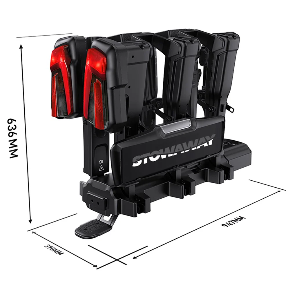 Stowaway E-Glide Pro 2 E-Bike Car Rack - Tow Ball Mount - Image 4