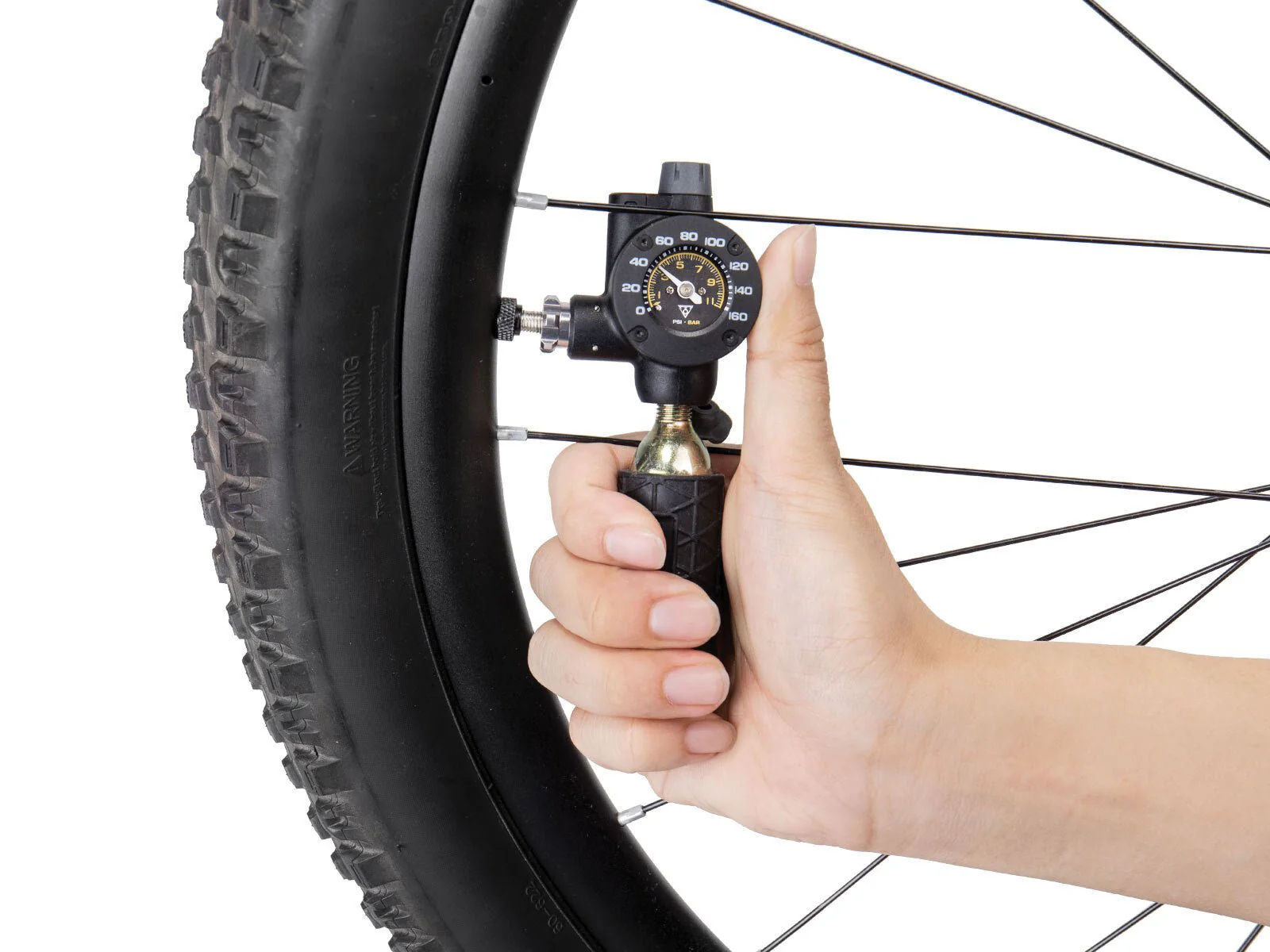 Topeak Airbooster G2 CO2 inflator and tyre gauge - Image 4