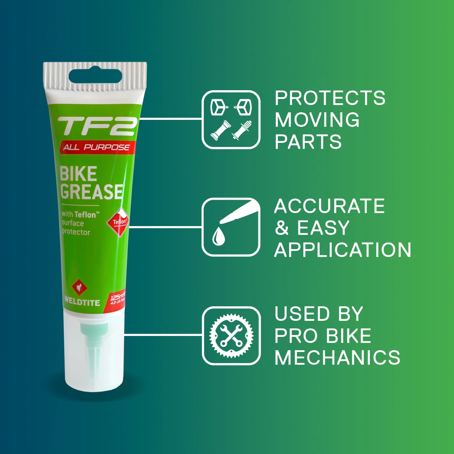 Weldtite Bike Grease with Teflon - 125ml Tube - Image 2