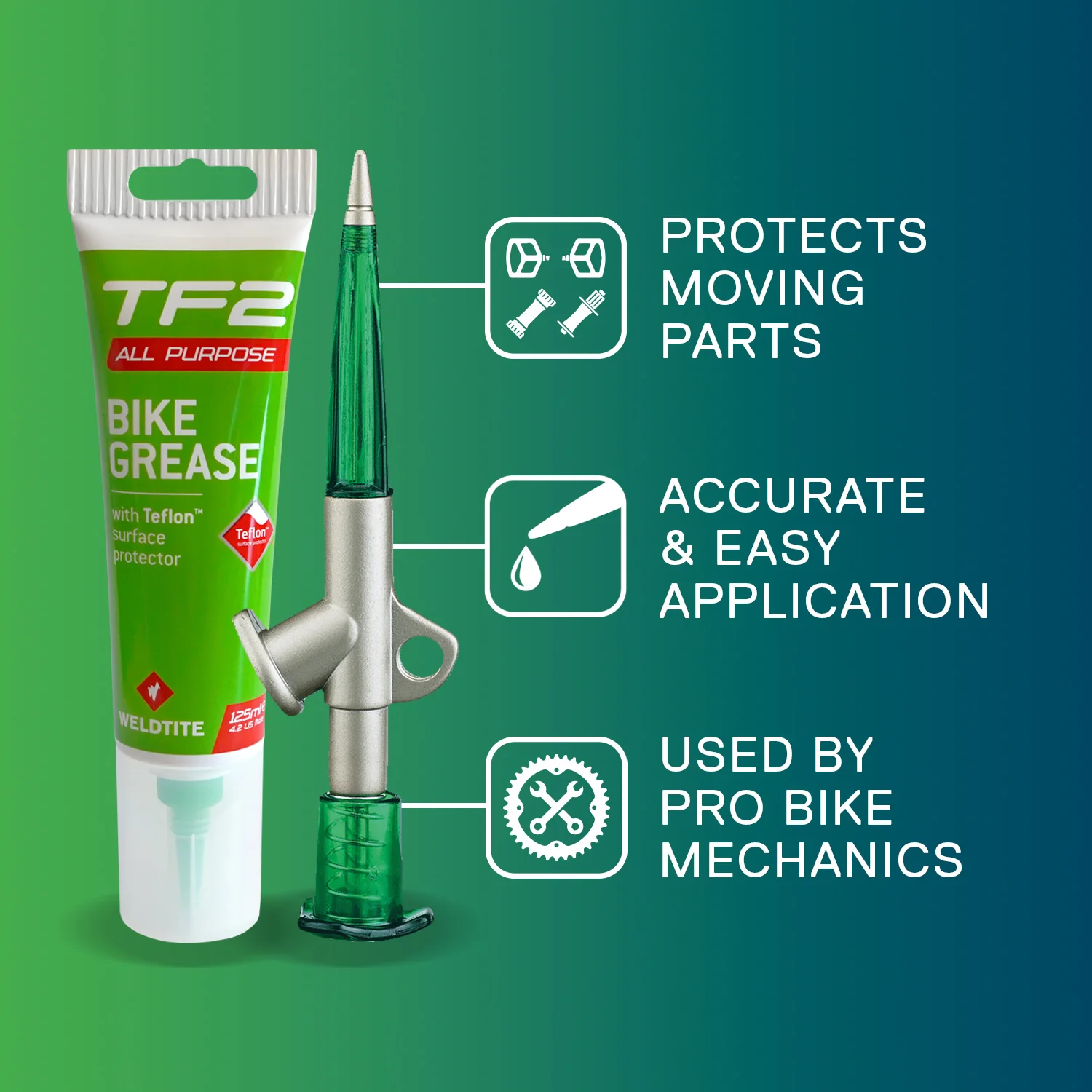 Weldtite Grease Gun & Bike Grease Tube 125ml - Image 2